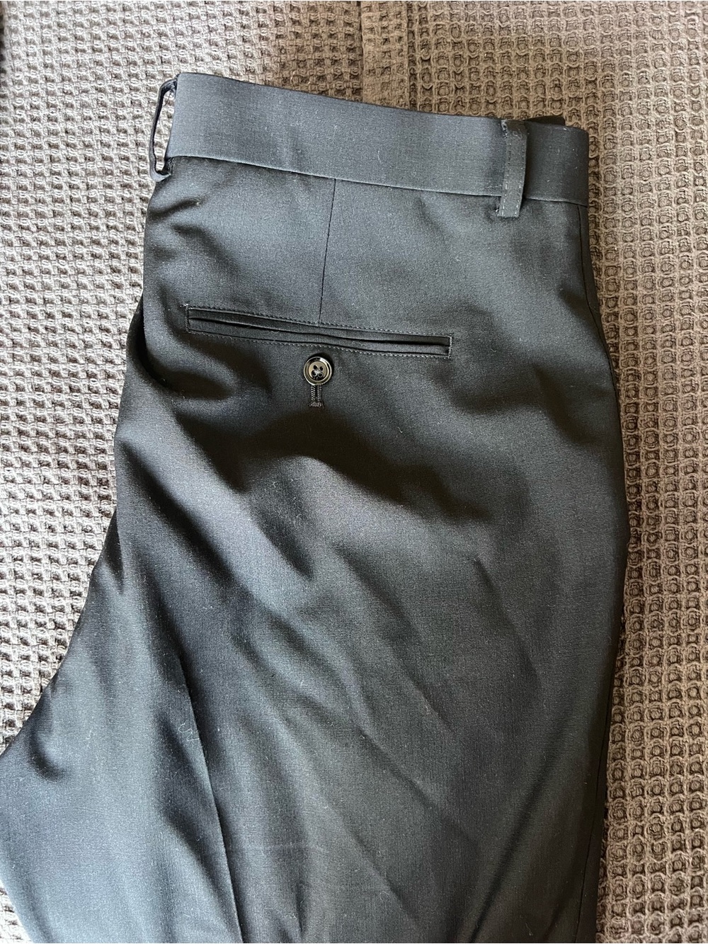 Express Men's Slim Black Dress Pants - Picture 2 of 3